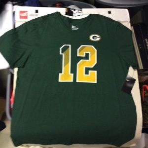 Green and yellow Green Bay Packers Nike T-shirt